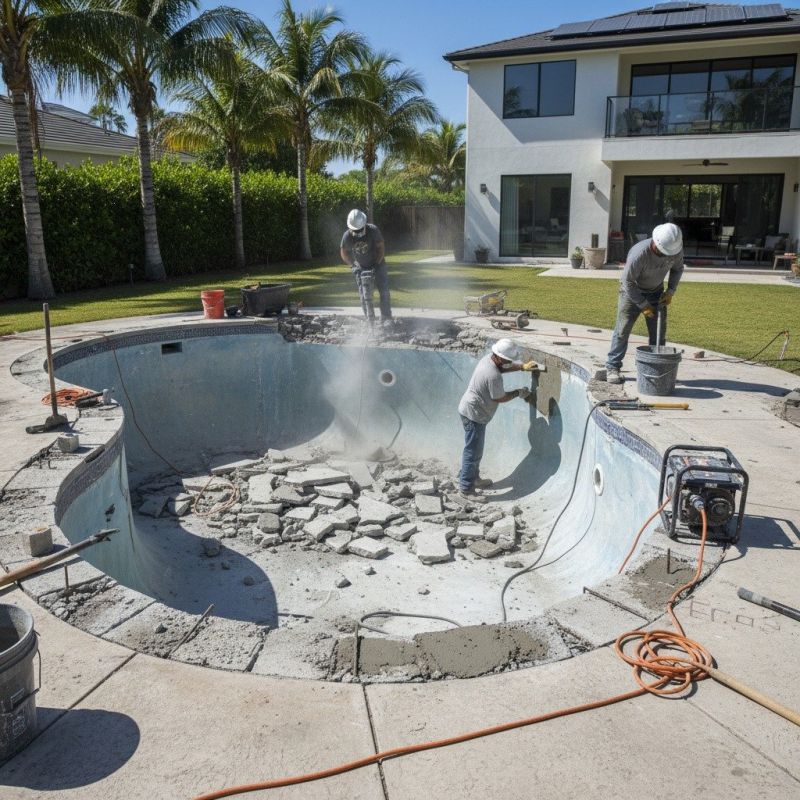Concrete Pool Deck Repair